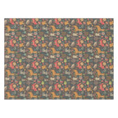 ウッドランドクリッターズコテージコアフォークアート テーブルクロス (正面(横))