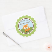 ウッドランドクリッター有利バッグラベルシール ラウンドシール (封筒)