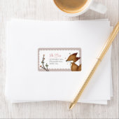 ウッドランドクリッター – キツネ住所 シール – ピンク (インサイチュ)