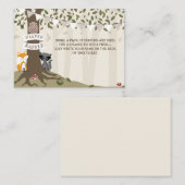 ウッドランドクリージャーニュートラルおむつラッフル エンクロージャーカード (正面/裏面)