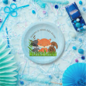ウッドランドクリージャーベビーシャワー紙プレート ペーパープレート (パーティー)