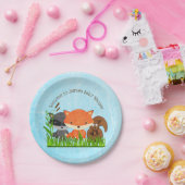 ウッドランドクリージャーベビーシャワー紙プレート ペーパープレート (パーティー)