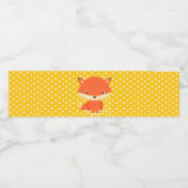 ウッドランドクリーチャーキツネウォーターボトルラベル ペットボトルラベル (シングルラベル)