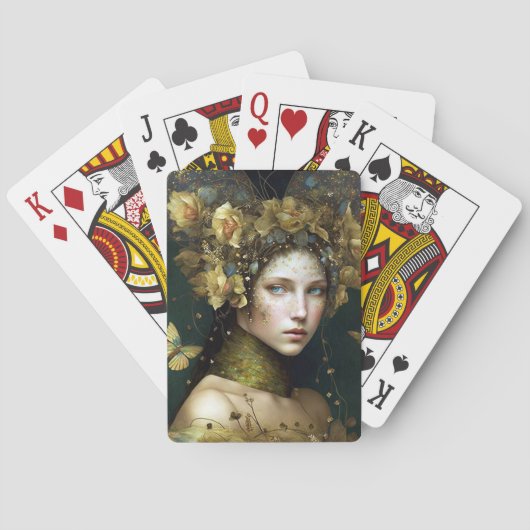 ウッドランドグリーンフェアリーファンタジー トランプ (裏面)