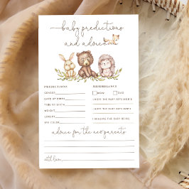 ウッドランドグリーンベビー予測とアドバイスカード