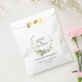 ウッドランドグリーンリー結婚リース フェイバーバッグ (封をした状態)