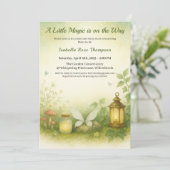 ウッドランドグローベビーシャワー招待状 | ホタル瓶 招待状 (スタンド正面)