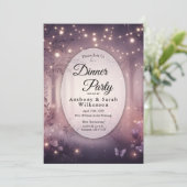 ウッドランドグローレストランディナーにフェアリーライトイン 招待状 (スタンド正面)