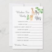 ウッドランドサファリの動物がベビーカードを希望 (正面)