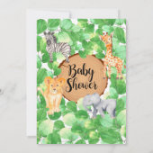 ウッドランドサファリの動物がベビーカードを希望 (裏面)