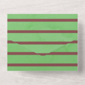 ウッドランドサファリ動物の赤ちゃんシャワー オールインワン招待状 (裏面)