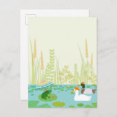 ウッドランドサマーレイクアニマルズバケーションパーティー 案内ポストカード (正面/裏面)