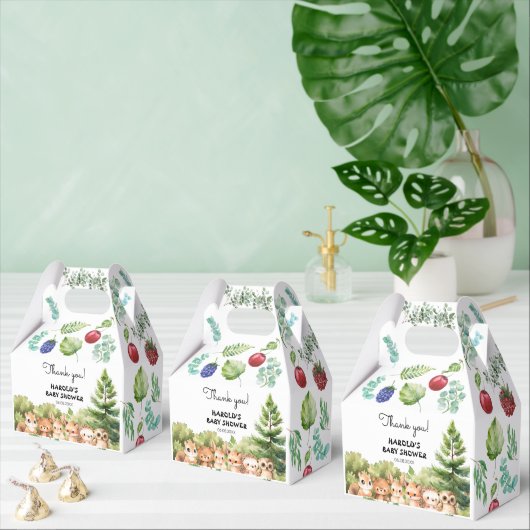 ウッドランドサマー男の赤ちゃんシャワー フェイバーボックス (複数)