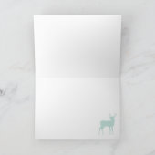 ウッドランドサンキューカード – ミント、海軍、グレー カード (内部)