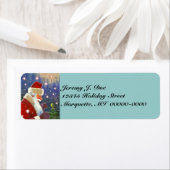 ウッドランドサンタ&ナチュラルツリートッパー《鳥》アメリカゴガラ ラベル (インサイチュ)