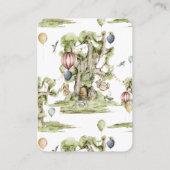 ウッドランドサーカスベビーシャワー |おむつラッフル エンクロージャーカード (裏面)