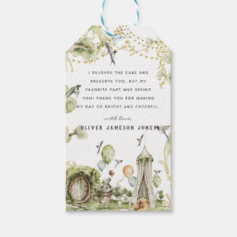 ウッドランドサーカス |誕生日パーティーありがとう ギフトタグ