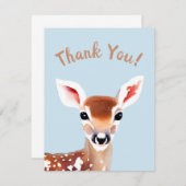 ウッドランドシカサンキューカード サンキューカード (正面/裏面)