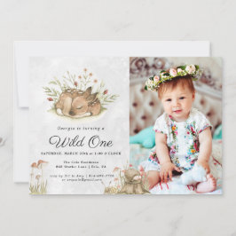 ウッドランドシカ |フォレストの誕生日パーティーの招待