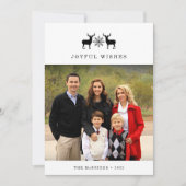 ウッドランドシカ |ホリデーフォトカード シーズンカード (正面)