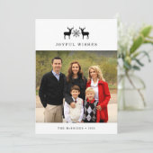 ウッドランドシカ |ホリデーフォトカード シーズンカード (スタンド正面)