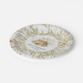 ウッドランドシカ |動物のベビーシャワー ペーパープレート (アングル)