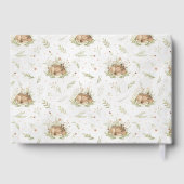 ウッドランドシカ | 森林動物の赤ちゃんシャワー ゲストブック (裏面)