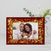 ウッドランドシダ松コーン 箔シーズンカード (立ち正面)