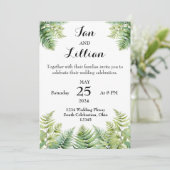 ウッドランドシダ結婚式招待状 招待状 (スタンド正面)