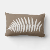 ウッドランドシダ2、タウペタンとホワイト ランバークッション (裏面)