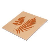 ウッドランドシダ、パステル、マンダリンオレンジ タイル (側面)