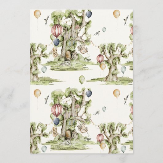 ウッドランドシャワーベビーの男女兼用願い アドバイスカード (裏面)