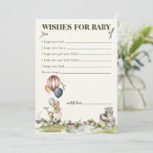 ウッドランドシャワーベビーの男女兼用願い アドバイスカード (スタンド正面)