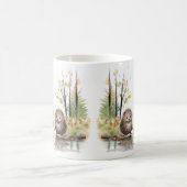 ウッドランドシーンハッピーウェットランドポルクスパインズ コーヒーマグカップ (中央)