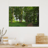 ウッドランドシーン。カーディフ・ブラックワイア・ウッズ ポスター (キッチン)