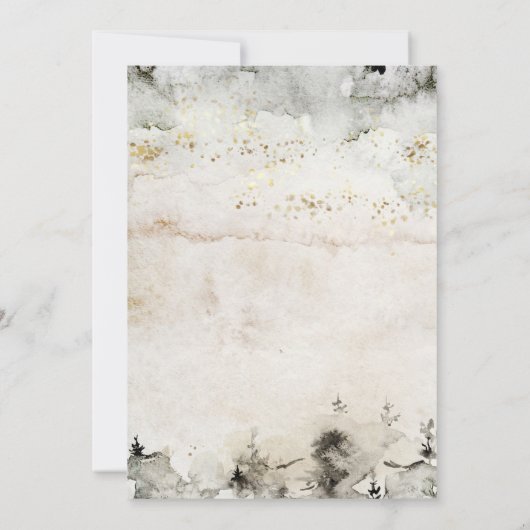 ウッドランドジョイクリスマスディアフローラホリデーパーティー 招待状 (裏面)