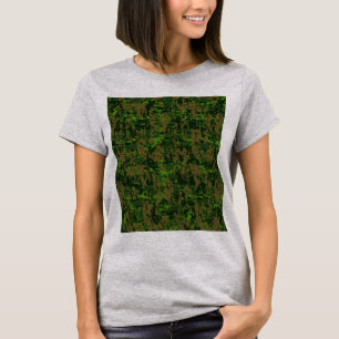 ウッドランドスタイルデジタルカモフラージュデコール Tシャツ