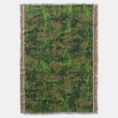 ウッドランドスタイルデジタルカモフラージュ スローブランケット (正面縦)