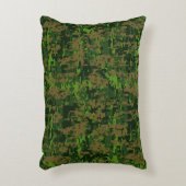 ウッドランドスタイルデジタルグリーンカモフラージュアクセント アクセントクッション (正面(垂直))