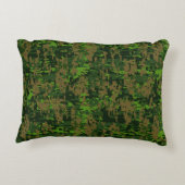 ウッドランドスタイルデジタルグリーンカモフラージュアクセント アクセントクッション (裏面)