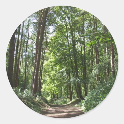 ウッドランドステッカー ラウンドシール (正面)