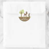 ウッドランドステッカー ラウンドシール (バッグ)