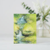 ウッドランドストリームのカスケード ポストカード (スタンド正面)