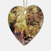 ウッドランドストリーム セラミックオーナメント (左)