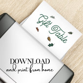 ウッドランドストーリーブックギフトテーブルサイン ポスター