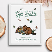 ウッドランドストーリーブックギフトテーブルサイン ポスター