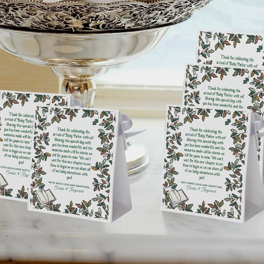 ウッドランドストーリーブックパーソナルメッセージベビーシャワー フェイバーボックス