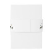 ウッドランドストーリーブックフォレストアニマルズベビーシャワー 招待状ベリーバンド (裏面例)