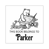 ウッドランドストーリーブックベアベビーブックスタンプ ラバースタンプ (インプリント)