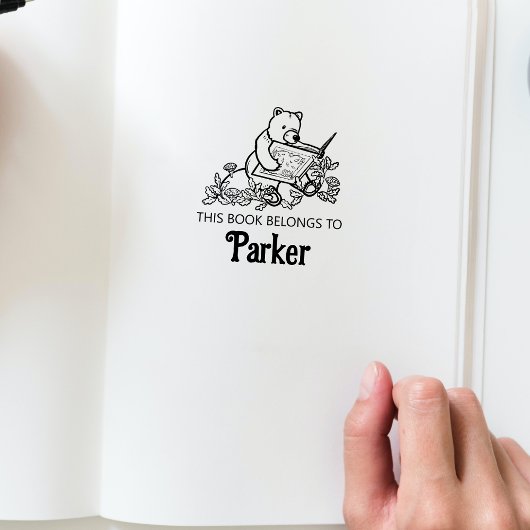 ウッドランドストーリーブックベアベビーブックスタンプ ラバースタンプ